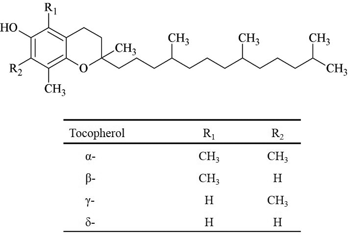 Tocopherol四種構型